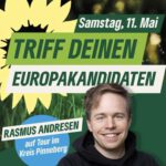 Ein Sharepic vom Eurpawahlkandidaten Rasmus Andresen.