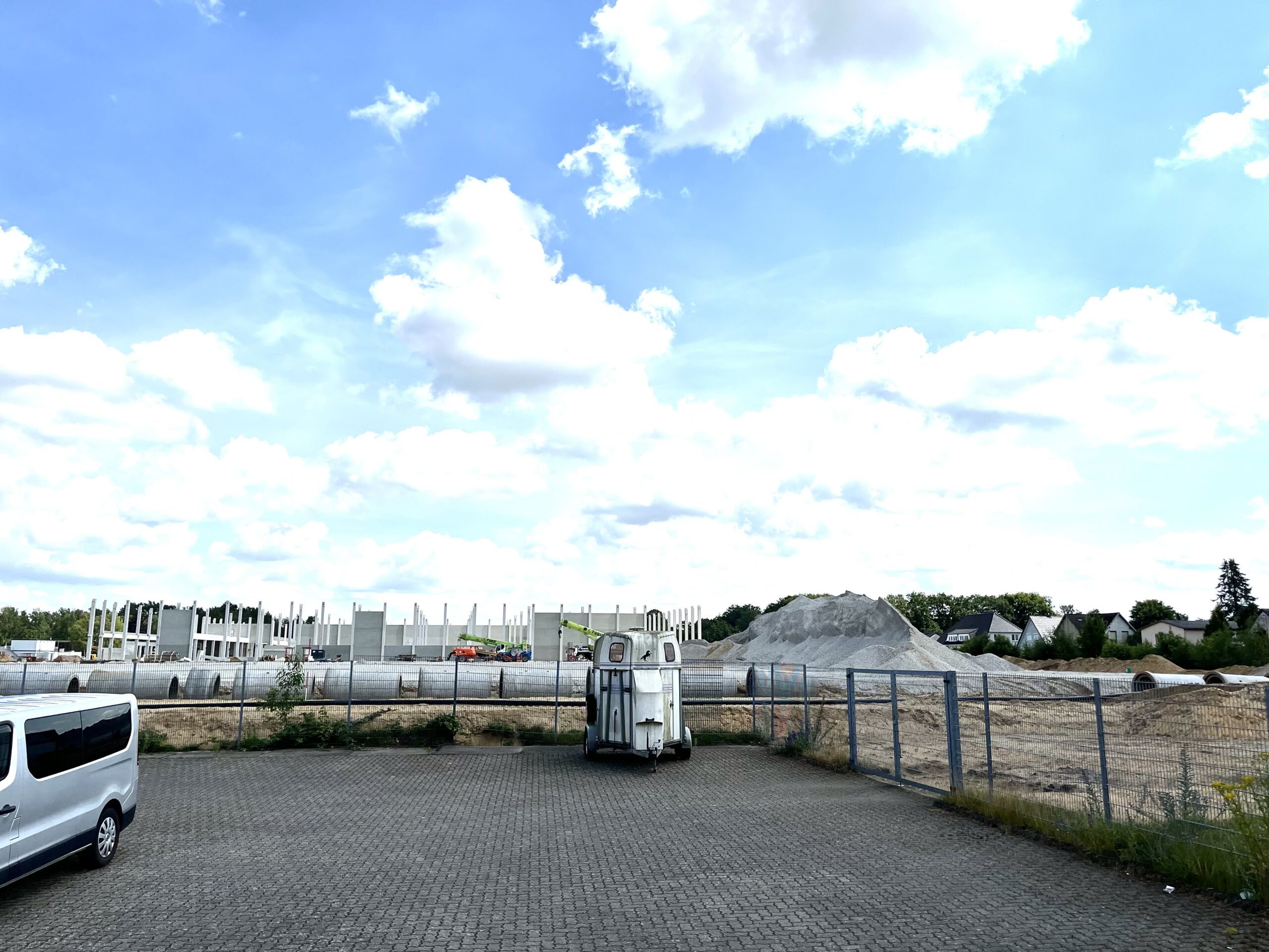 Ein Foto von der Hillwood - Baustelle.