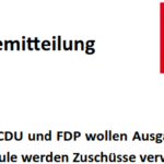 Gemeinsame Pressemitteilung von Bündnis 90/Die Grünen und SPD.