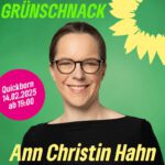 Ein Bild von Ann Christin Hahn, unsere Direktkandidatin für den Kreis Pinneberg. Bundestagswahl 2025