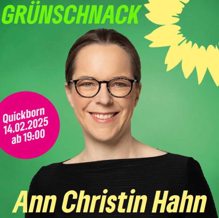 GRÜNSCHNACK VOR DER BUNDESTAGSWAHL
